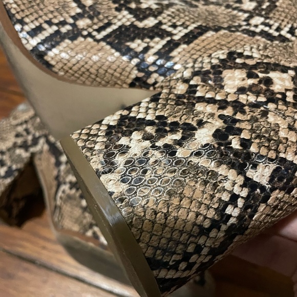 Steve Madden Snakeskin Ankle Booties - Picture 3 of 4